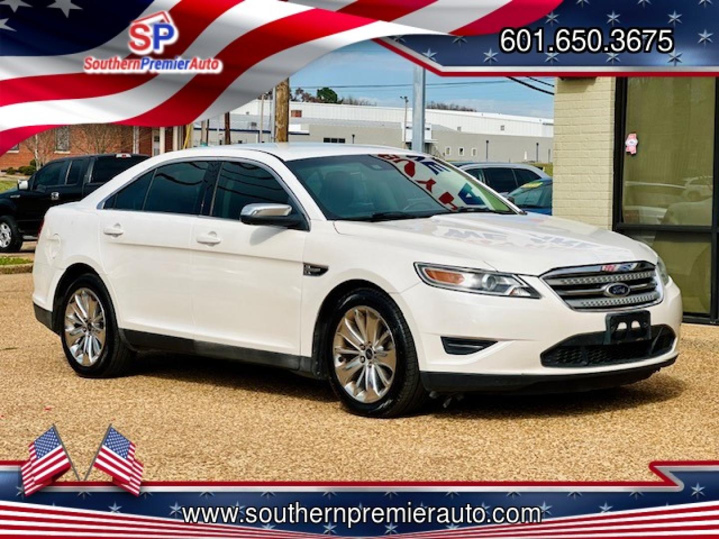 2011 WHITE FORD TAURUS LIMITED (1FAHP2FW6BG) , located at 922 W. Beacon St., Philadelphia, MS, 39350, (601) 650-3675, 32.770447, -89.127151 - Photo#0